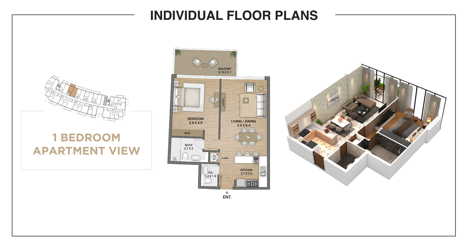 1 Bedroom Type A